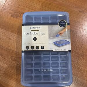 Simplified Ice Cube Tray with Lid scoop & Bin - Odor-Preventive Ice Storage Set